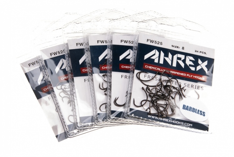Ahrex Fw525 Super Dry Barbless #10 Trout Fly Tying Hooks